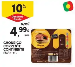 Continente Chouriço corrente continente promoção
