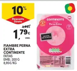 Continente Fiambre perna extra continente promoção