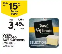 Continente Queijo cremoso pavé d'affinois promoção