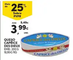 Continente queijo caprice des dieux promoção