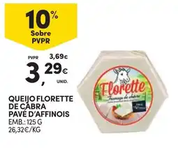 Continente Queijo florette de cabra promoção