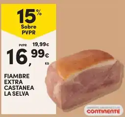 Continente Fiambre extra castanea la selva promoção