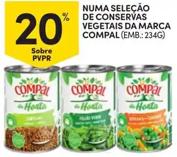 Continente Numa seleção de conservas vegetais da marca compal promoção