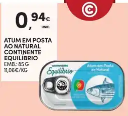 Continente Atum em posta ao natural equilíbrio promoção