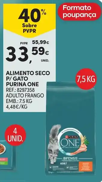 Alimento seco p/ gato purina one adulto frango