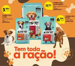 Pingo Doce Activ pet comida seca p/cão adultos raças médias e grandes promoção