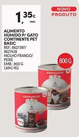 Continente Alimento húmido p/ gato continente pet basic promoção
