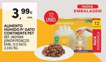 Continente Alimento Humido P/ Gato Continente Pet promoção