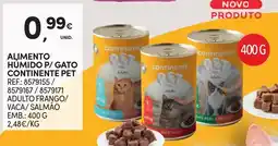 Continente Alimento húmido p/ gato continente pet promoção