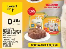Continente Alimento Humido P/ Gato Continentepet promoção