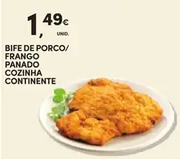 Continente Bife de porco/frango panado cozinha continente promoção