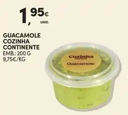 Continente Guacamole cozinha promoção