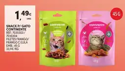 Continente Snack p/ gato continente promoção