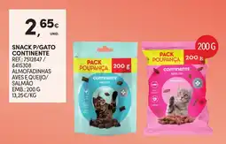 Continente Snack p/gato continente promoção