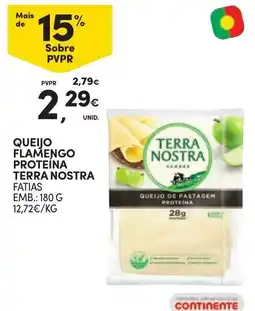 Continente queijo flamengo proteína terra nostra promoção