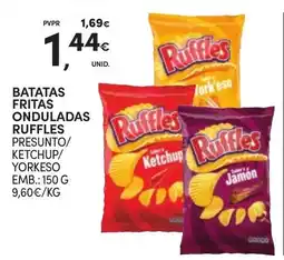 Continente batatas fri tas onduladas ruffles promoção