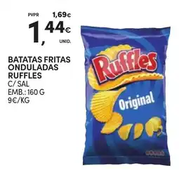 Continente batatas fritas onduladas ruffles promoção