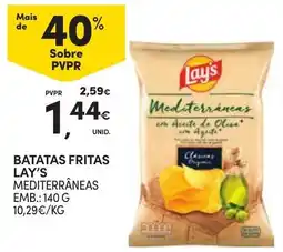 Continente Batatas fritas lay's mediterrâneas promoção