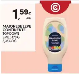 Continente Maionese leve continente promoção