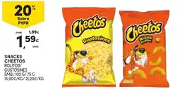 Continente Cheetos Rolitos / Gustosines promoção
