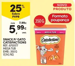 Continente Snack p/ gato catisfactions promoção