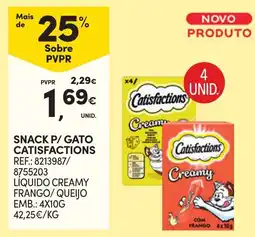 Continente Snack p/ gato catisfactions promoção