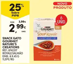 Continente Snack gato gourmet nature's creations promoção