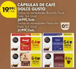 Pingo Doce cápsulas de café dolce gusto promoção