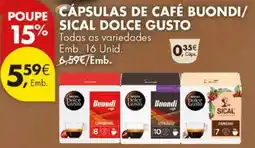 Pingo Doce cápsulas de café buondi/sical dolce gusto promoção
