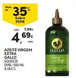 Continente azeite virgem extra gallo squeeze promoção