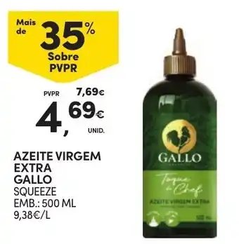 Continente azeite virgem extra gallo squeeze promoção