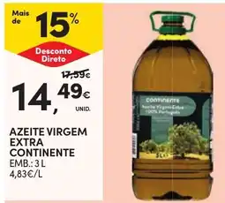 Continente azeite virgem extra continente promoção