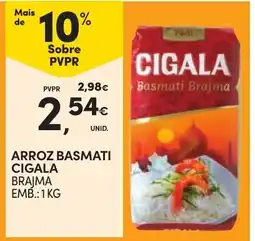 Continente Arroz basmati cigala brajma promoção