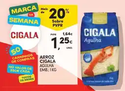 Continente Arroz Cigala Agulha promoção