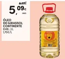 Continente Óleo de girassol continente promoção