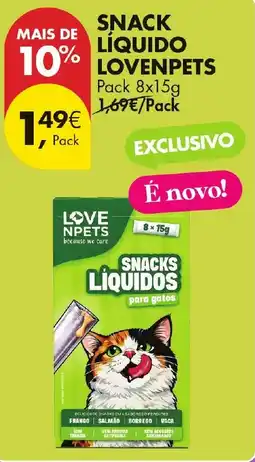 Pingo Doce Snack líquido lovenpets promoção