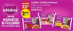 Pingo Doce comida húmida whiskas promoção