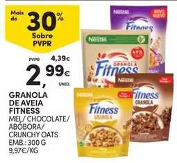 Continente granola de aveia fitness promoção