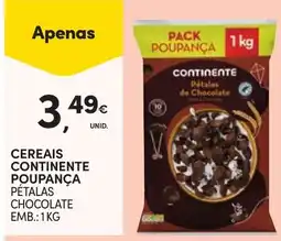 Continente Cereais continente poupança pétalas chocolate promoção
