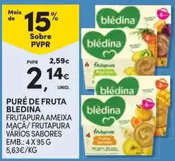 Continente Puré de fruta blédina promoção
