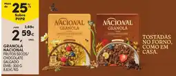 Continente granola nacional frutos secos/sementes promoção