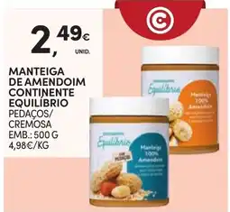 Continente Manteiga de amendoim continente equilíbrio promoção