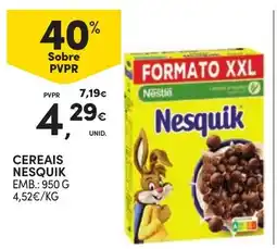 Continente Cereais Nesquik promoção