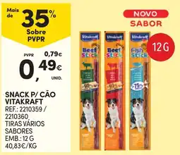 Continente Snack p/ cão vitakraft promoção