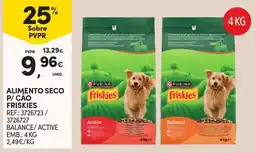 Continente alimento seco p/ cão friskies promoção