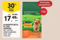 Continente alimento seco p/ cão friskies promoção