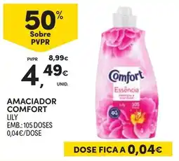 Continente Amaciador comfort lily promoção