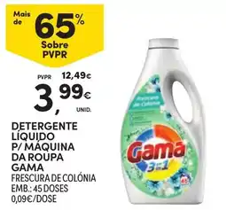 Continente Detergente líquido p/ máquina da roupa gama frescura de colónia promoção
