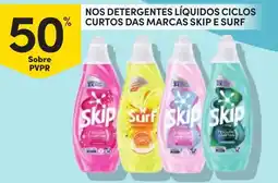 Continente detergentes líquidos ciclos curtos das marcas skip e surf promoção