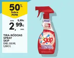 Continente tira-nódoas spray skip promoção